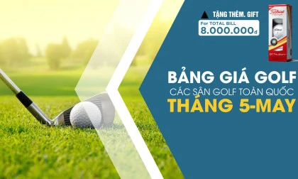 [INTERGOLF - Khuyến mại] BẢNG GIÁ ĐẶT GIỜ CHƠI GOLF THÁNG 05/2019