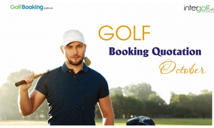 GOLF BOOKING QUOTATION OCTOBER