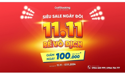 Golfbooking - Siêu sale ngày đôi 11.11 - Rẻ vô địch