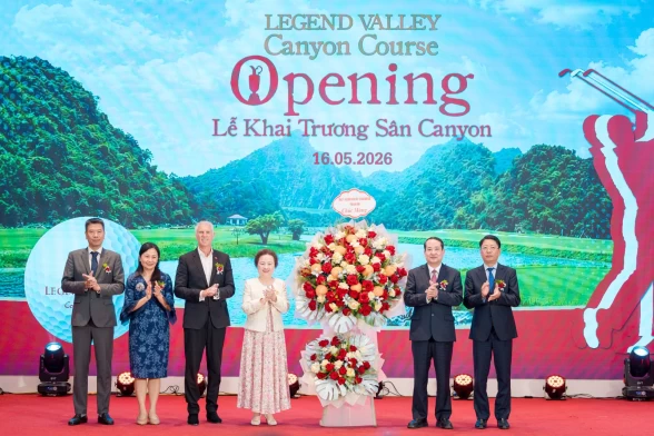 KHAI TRƯƠNG SÂN CANYON COURSE 18 HỐ: HOÀN THIỆN SIÊU TỔ HỢP GOLF 36 LỖ LEGEND VALLEY COUNTRY CLUB NINH BÌNH