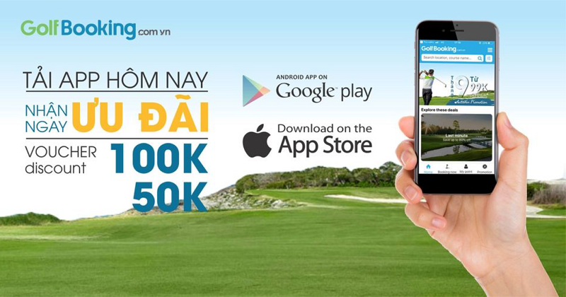 ứng dụng đặt sân golf giá rẻ