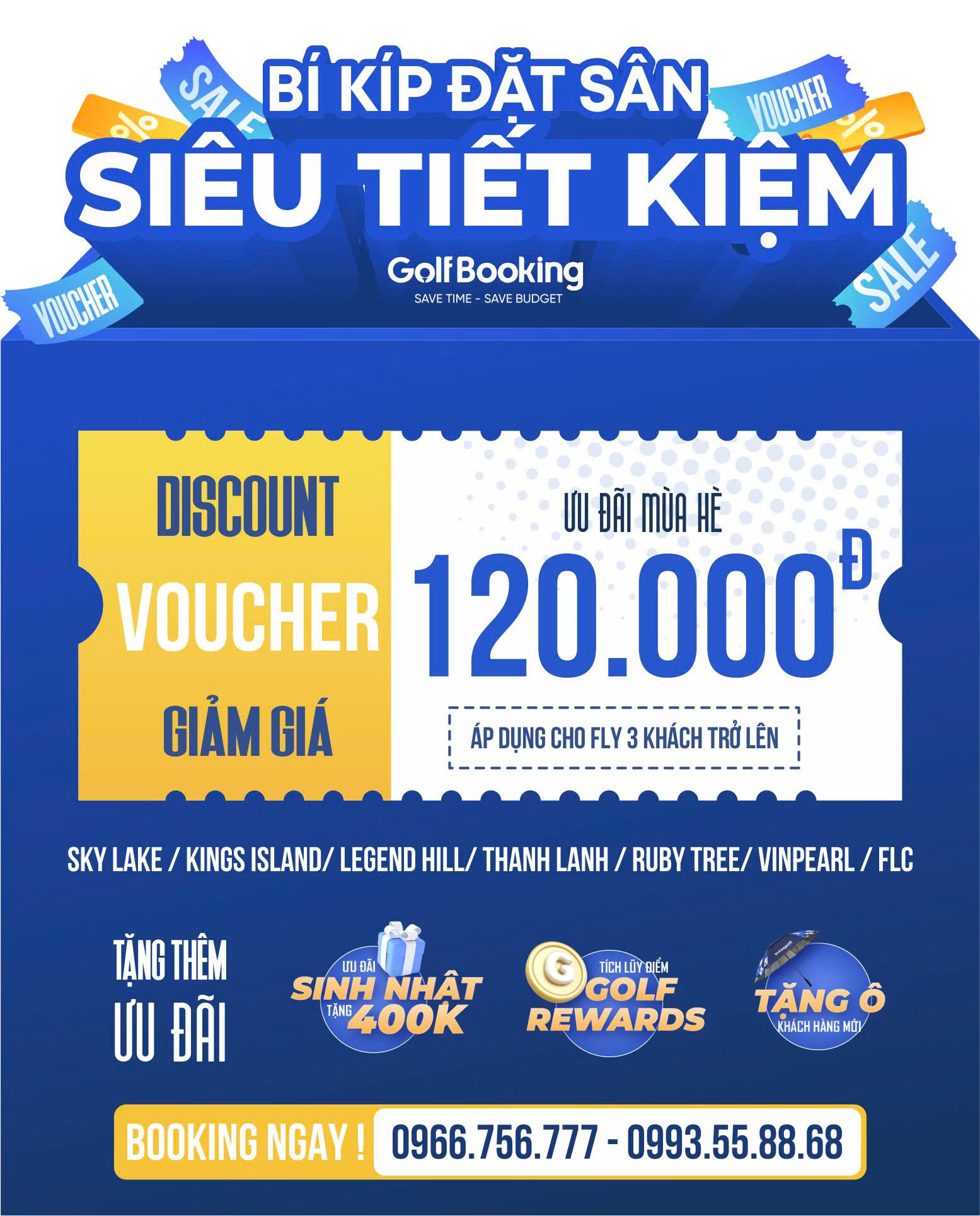 Bí kíp đặt sân golf tiết kiệm InterGolf